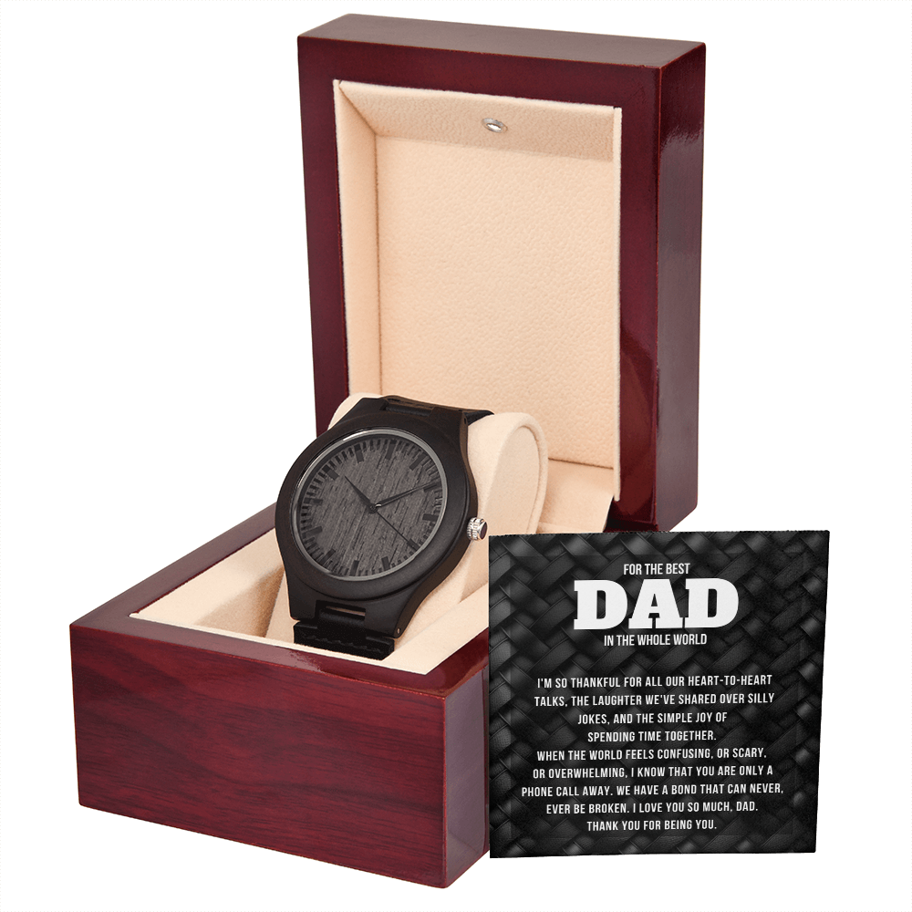 Personalized Wooden Watch for Men Gift for Him Anniversary Birthday Groomsmen Fathers Day Custom Wood Timepiece