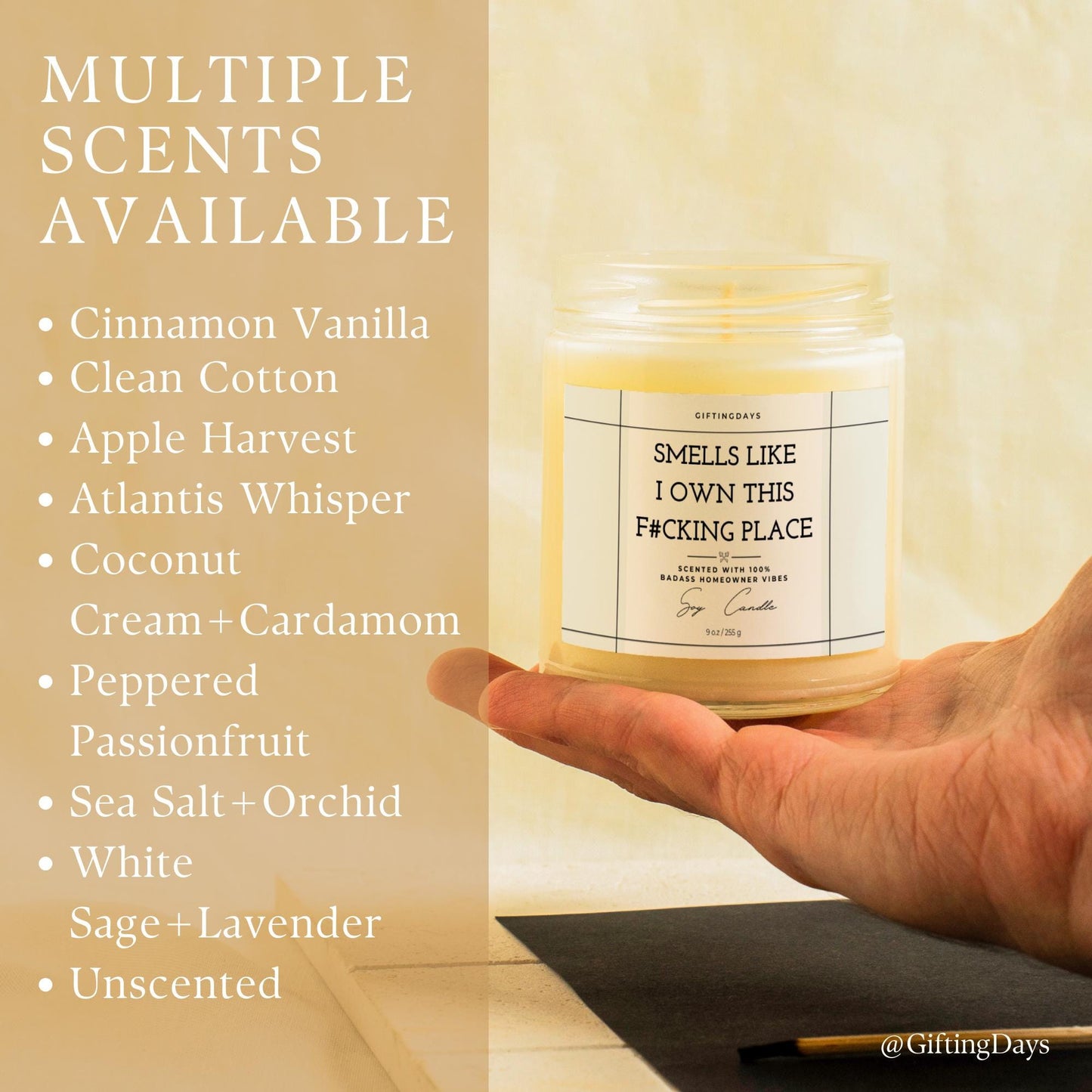 Personalized Soy Wax Candle for New Home Owners Housewarming Gift Funny New House Gift Housewarming Closing Gift Housewarming Candle