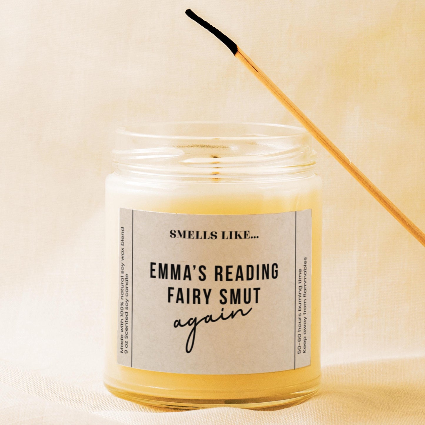 Funny Candle Gift for Readers Gifted Candle Funny Personalized Gift for Her Book Lover Girlfriend Candle Gift for Birthday