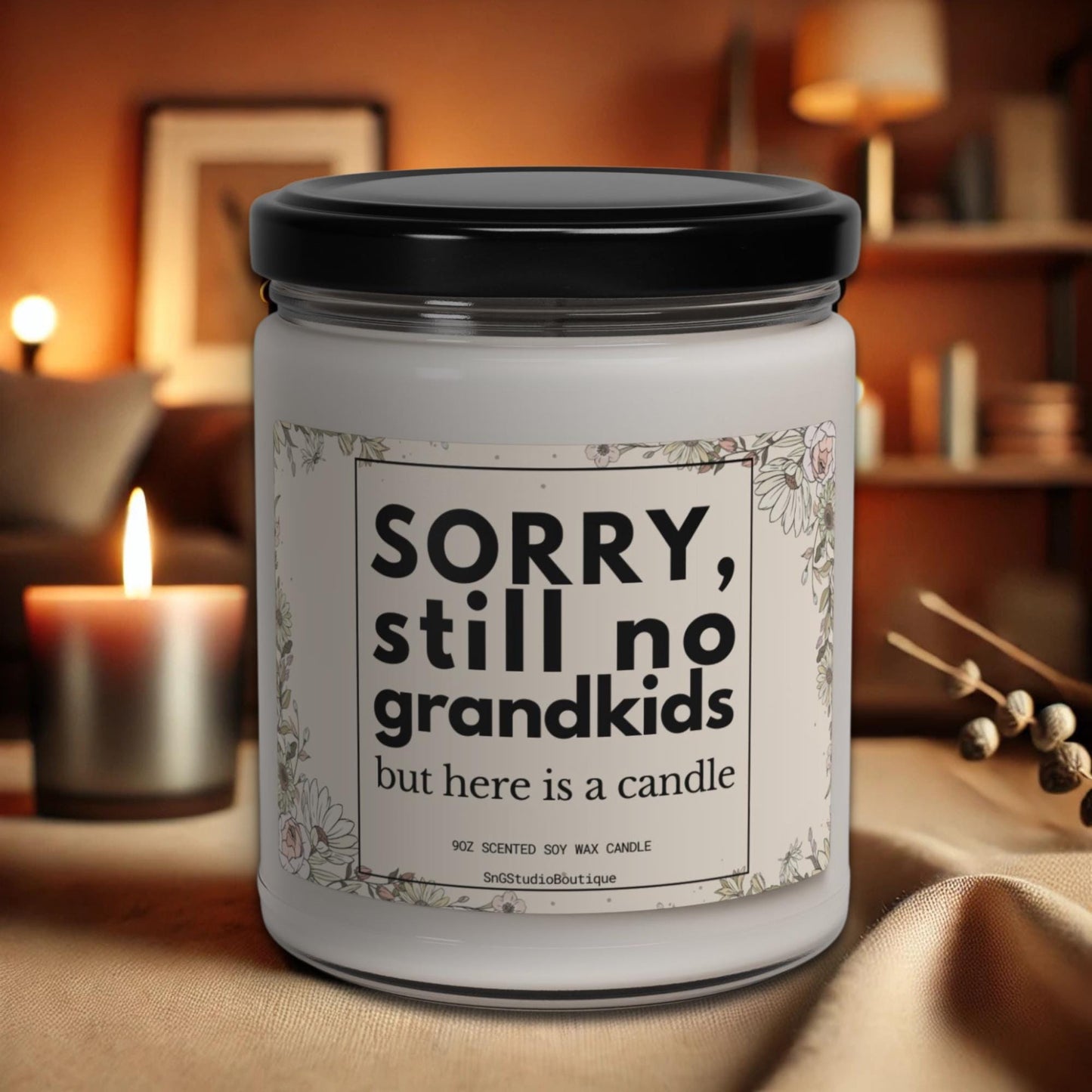 Candle Gift for Parents Sorry No Grandkids Candle Giftful for Parent Humor Gift Candle Funny Gift for Mom Gift for Dad Candle for Parents