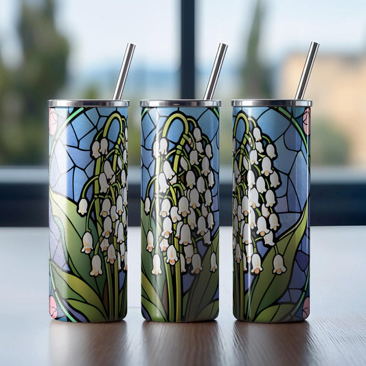 Birth Flower Tumbler Custom Birthday Gift for Her Bridesmaid Gift Wedding Cup Mothers Day Grandma Gift Tumbler with Lid and Straw